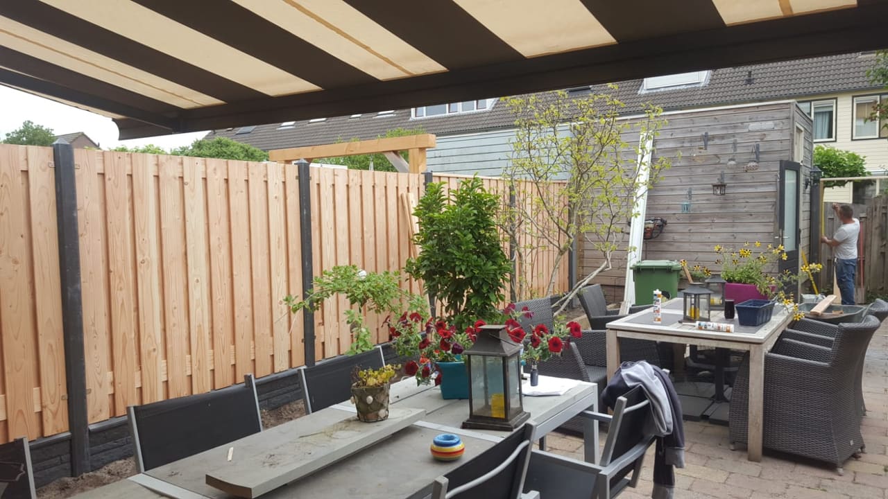 Douglas hout-beton schutting — foto 2