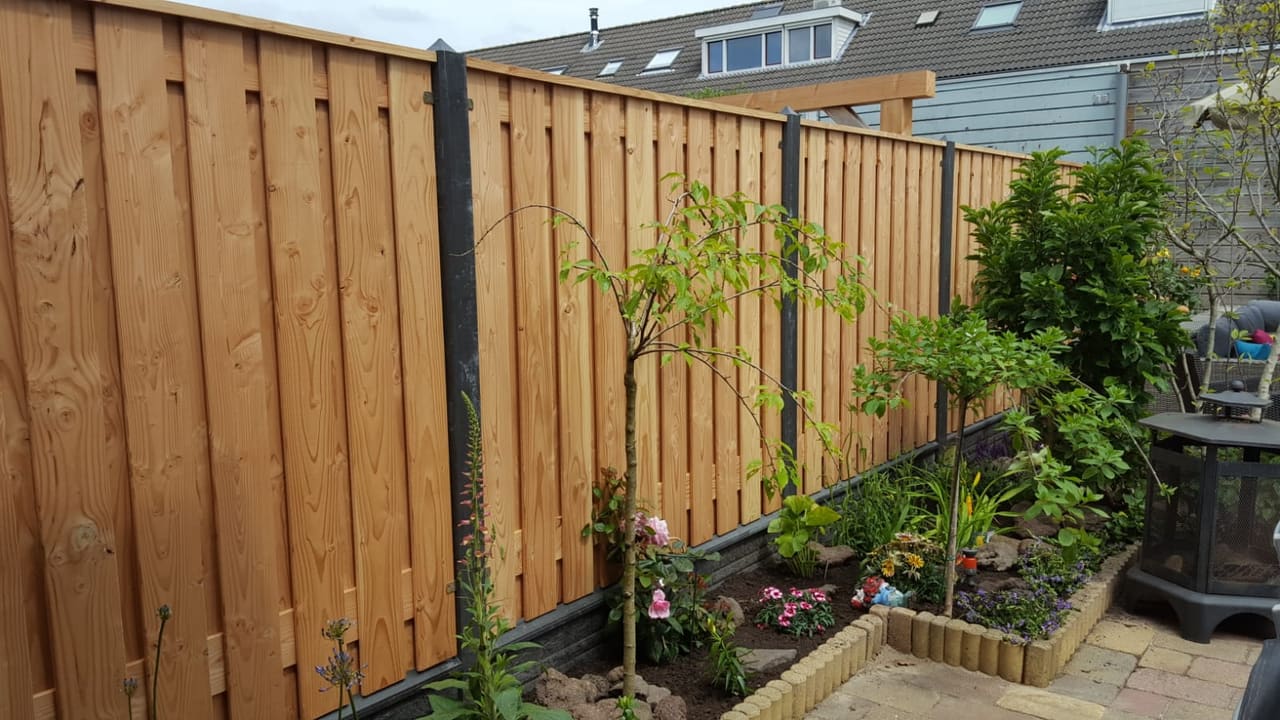 Douglas hout-beton schutting — foto 3