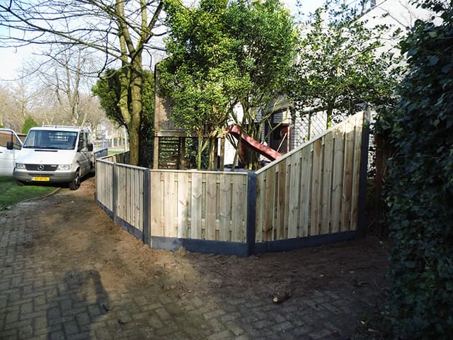 Houten schutting maatwerk
